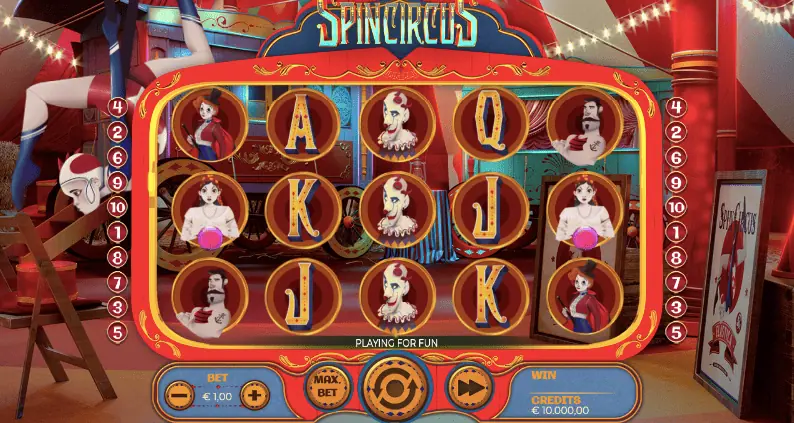 SpinCircus демо игра
