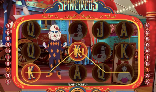 SpinCircus выигрыш